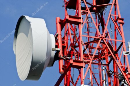Antenas alineadas para enlace punto a punto
